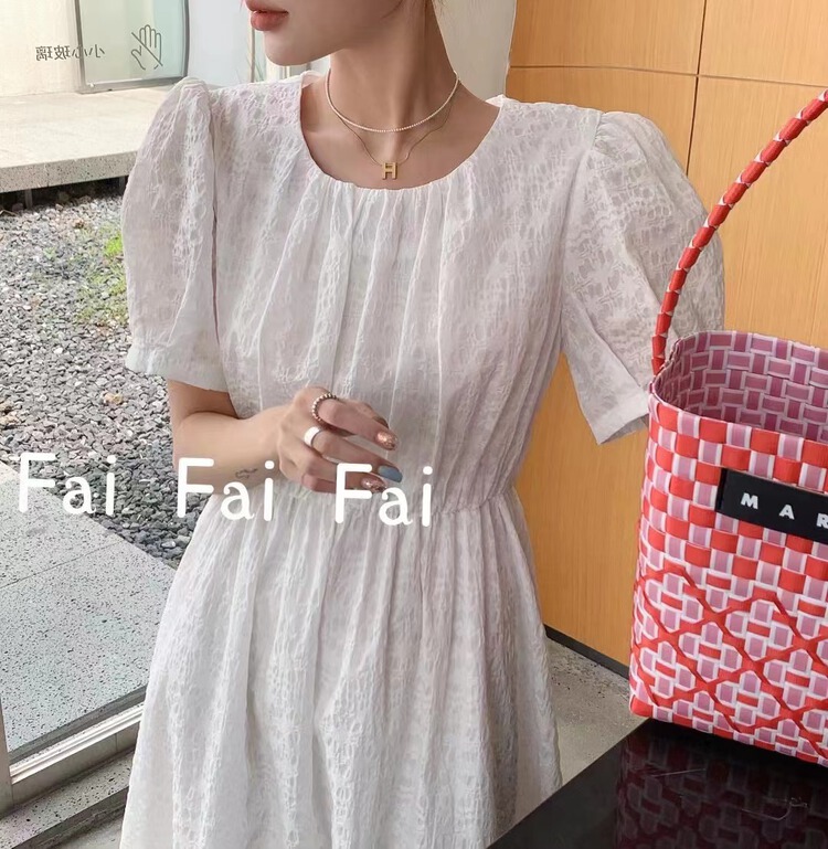 [Fai] fashion solid color medium length dress 8786# ZZL