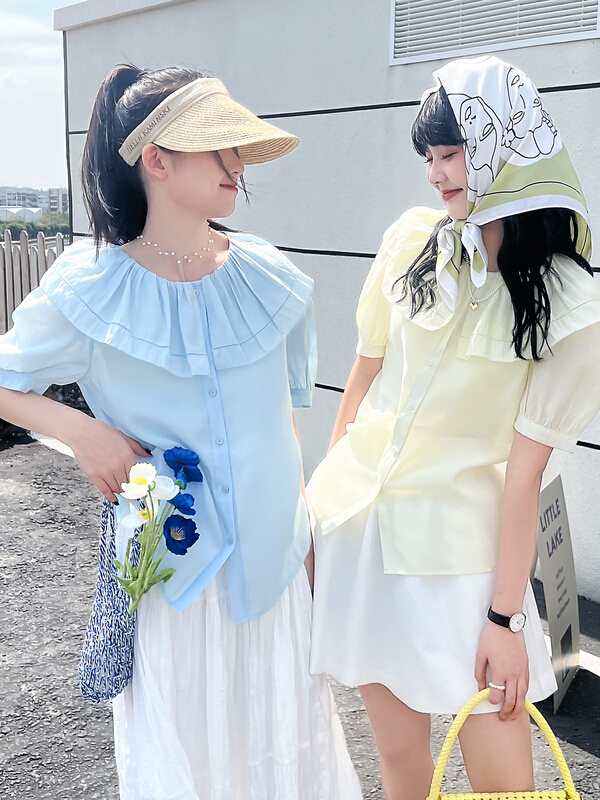 [rong'er family] age reducing baby style simple shirt 51932# hjy