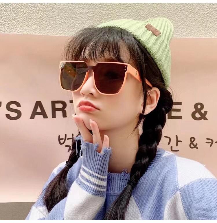 [fiber color scarf glasses] versatile fiber color scarf Sunglasses (with box) ku2# LSL