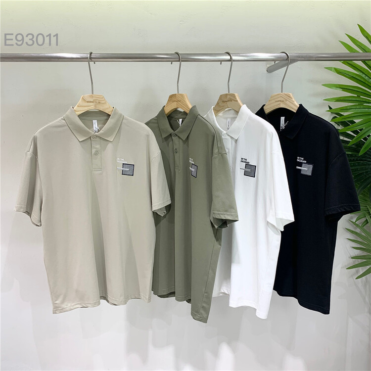 New year in early spring! [Yeji] versatile loose personalized pattern casual polo shirt e93011# ZZL