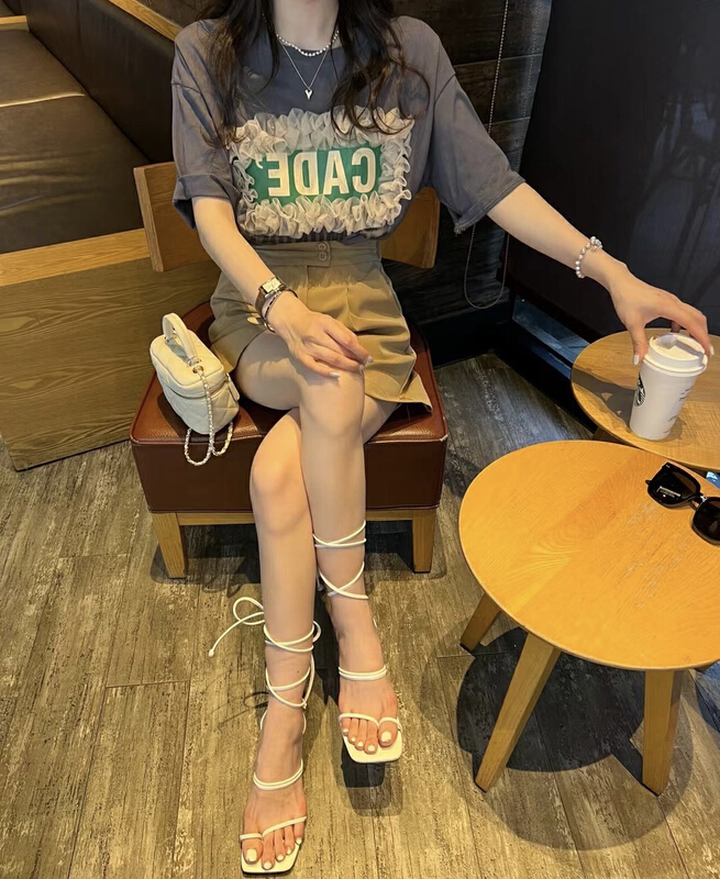 [y.jia Yijia] three dimensional lace printed short sleeves + casual Shorts Set ys1-3373# PCZ