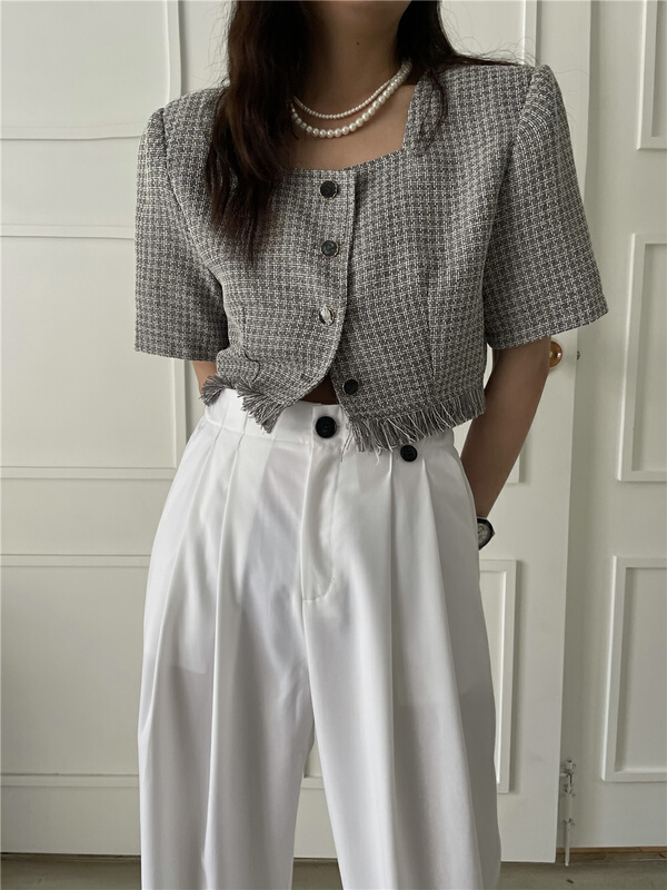 goods in stock! New in early summer! [Fafa] fashionable and versatile short coat 16938# zxl