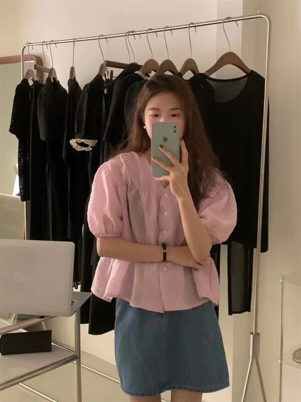 [buyer's strict selection - youu] gentle temperament short shirt s0185# Cl