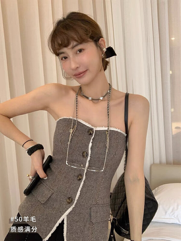 [RM. HH] contrast versatile design vest 270# ozq