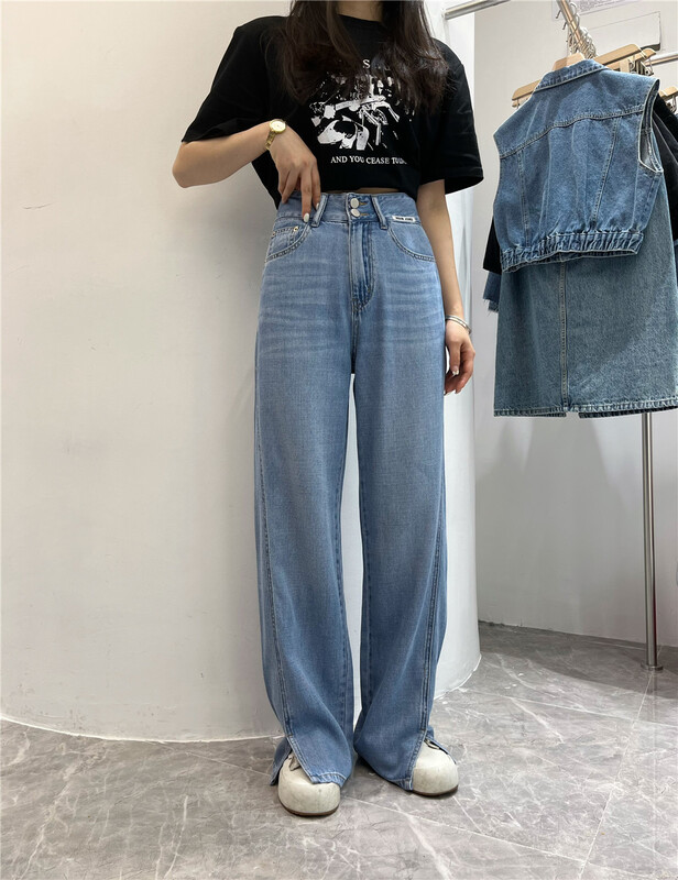 [Bobo] Korean loose wide leg jeans 2019# cqw