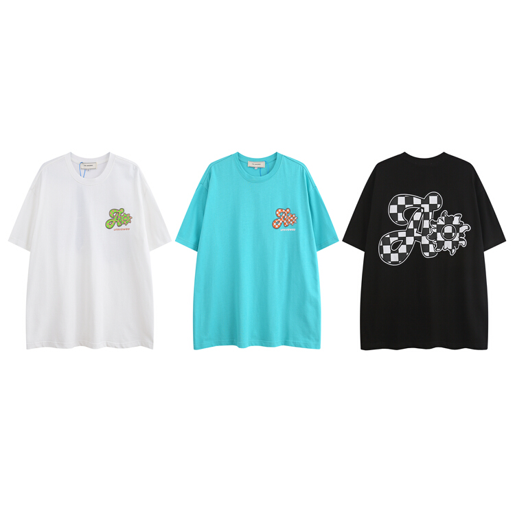 [the unvowed] men's and women's same personalized pattern foam printing short sleeve T-shirt 3103# ZZL