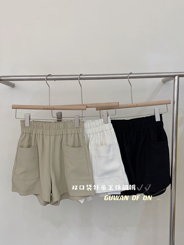 [Gu Wan] elastic waist comfortable simple casual shorts 2301# zxx