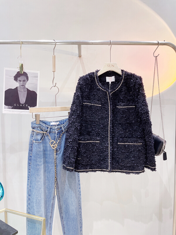 New year in early spring! [sun] xiaoxiangfeng heavy industry design short coat 1970l# jhy