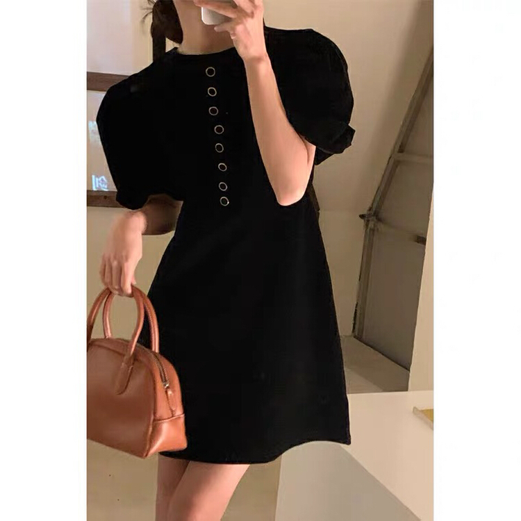 New in early summer! [Hello] round neck fashion lace up dress ys-6297# lwy