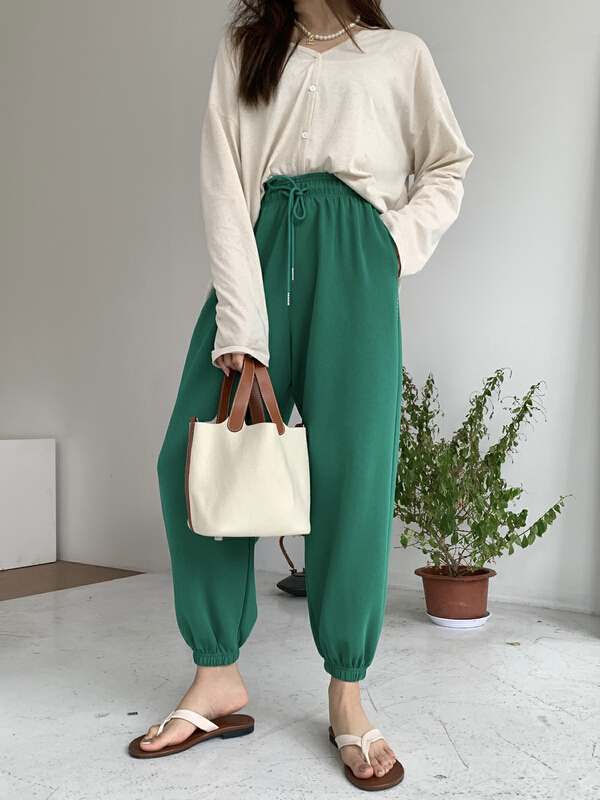 [11An] loose drawstring casual pants a6507# LSL