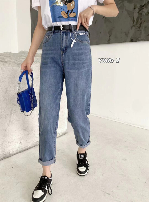 [e-ant] Korean comfortable and versatile jeans (with belt) 906-2# ll