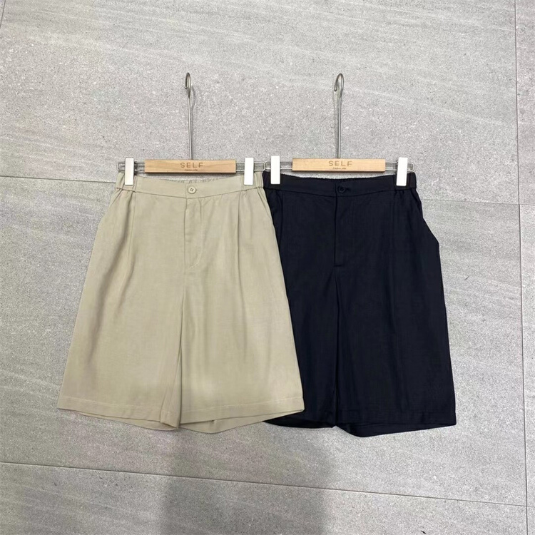 New in early summer! [self] fashionable and versatile Tencel cotton casual shorts a8866# zyh