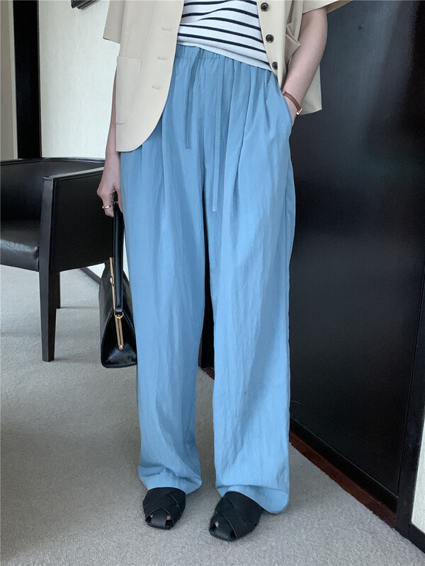 goods in stock! New in early summer! [buyer's selection] elastic waist hanging feeling versatile casual pants 6006# XJ