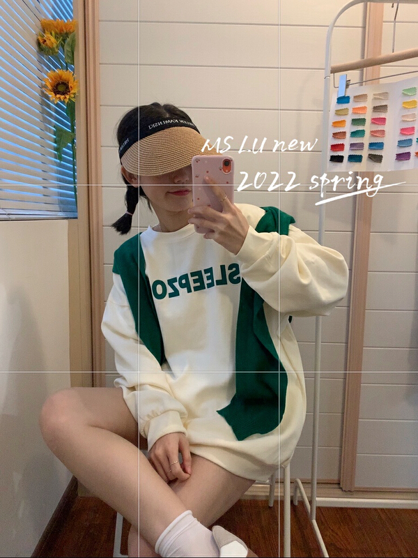 goods in stock! New year in early spring! [Xiaoxiaojia] letter printed casual sweater 80066# WTT