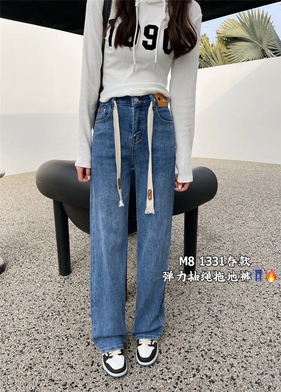 New year in early spring! [M8 denim] Korean style design sense Vintage Western style jeans 1331# LSL