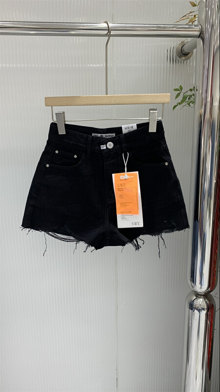 New in early summer! [SMX] high waist and thin, versatile denim shorts 66782-1# XJ