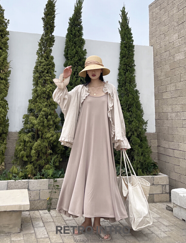 New in early summer! [Rin] gentle draping suspender dress 20982# cqw