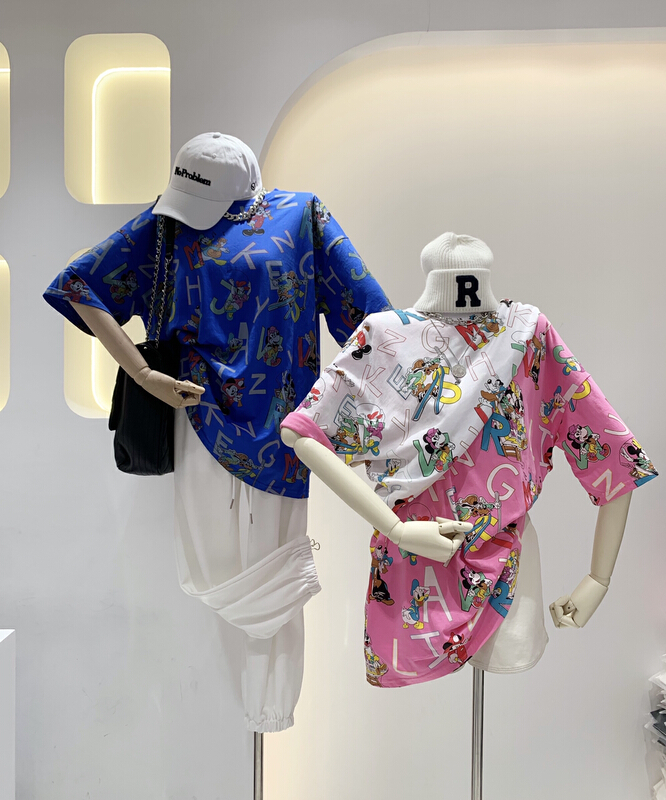 New in early summer! [wlady] Korean cartoon fashion short sleeve T-shirt 296# WTT