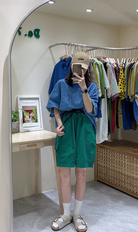 [da. 7] fashionable and versatile belt work clothes casual shorts (only shorts) 8901# LSL
