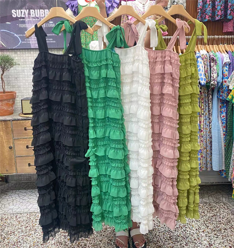 [N21] Korean fashion cake skirt suspender dress ys2-310# WPL