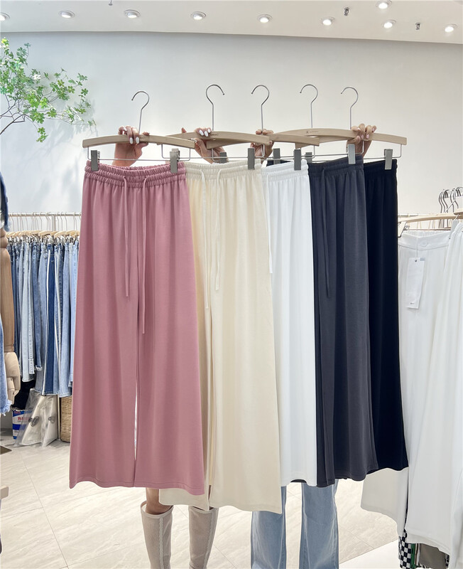 New in early summer! [iris iriisy] simple Korean style slim and wide leg casual pants 5802# LSL