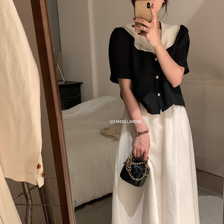 New in early summer! [Imiss] Korean style versatile shirt cx10066# LSW