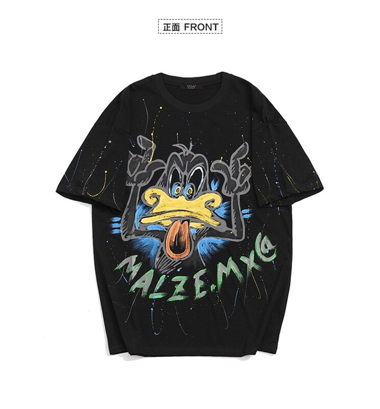 New in early summer! [DDV] fashion personalized graffiti print short sleeve T-shirt 7735# ZZL