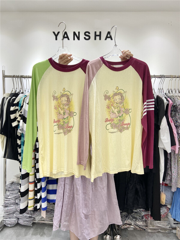 [Yan Sha] niche cartoon elf long sleeve T-shirt 226# CLS