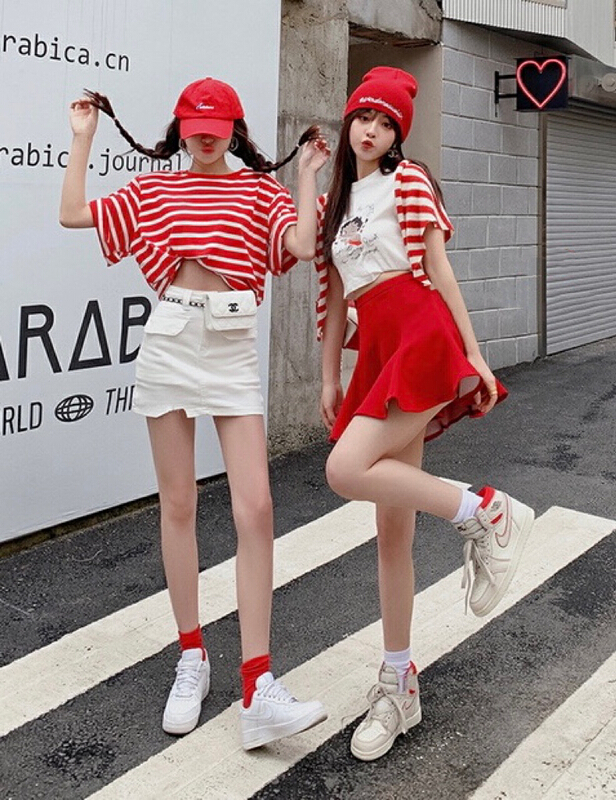 goods in stock! New in early summer! [savage] Korean version of spice girl style solid color high waist skirt e8022# WPL