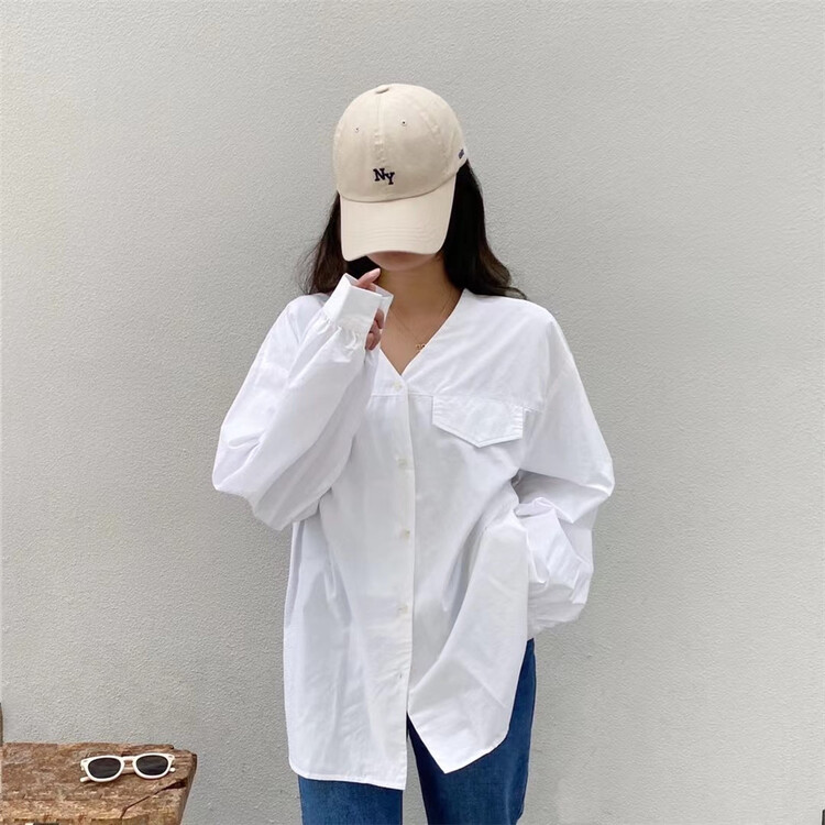 New year in early spring! [one seven] basic loose casual shirt c1733\lsl