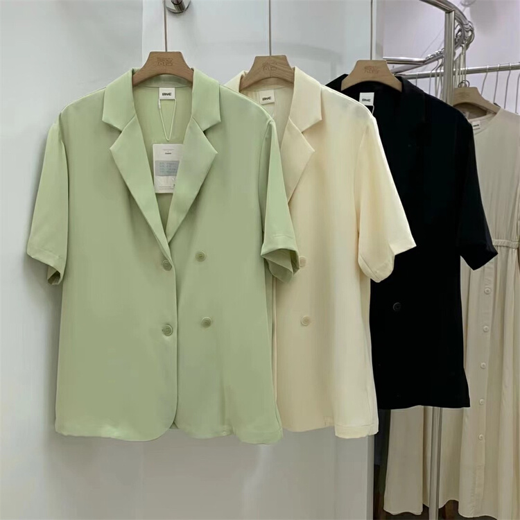 New in early summer! [Fanke Fanke] Korean design short sleeved thin suit 22526# XJ