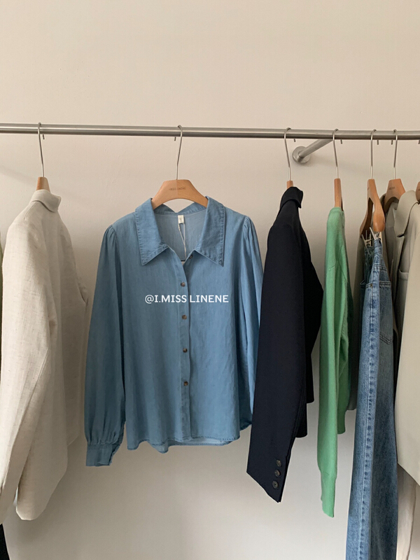 New year in early spring! [Imiss] Korean solid color versatile shirt cx5017# LSW
