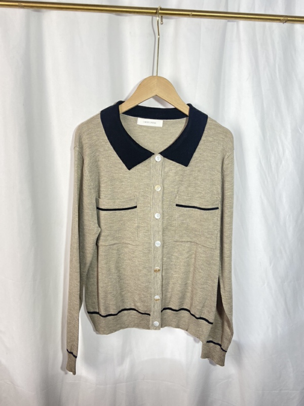 [Yi show shop] xiaoxiangfeng age reducing loose knit cardigan 1268# Cl