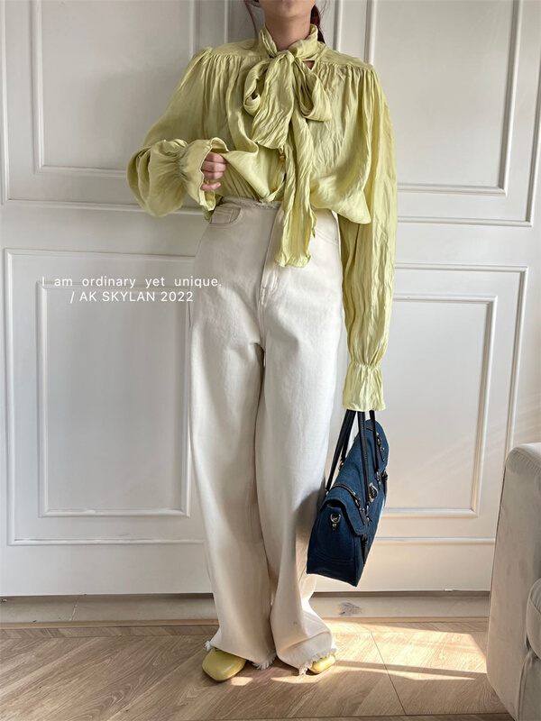 New year in early spring! [A.K skylan] high waist straight baggy jeans 9323# zxl