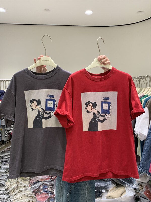 [benwo] Korean casual basic short sleeve T-shirt 0671# CLS