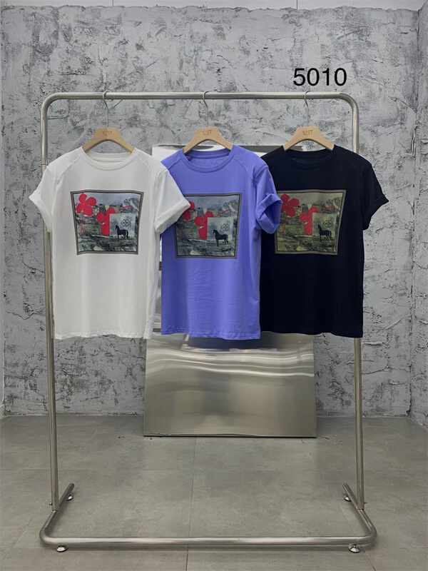 New in early summer! [YST] fashion niche print short sleeve T-shirt 5010# XJ