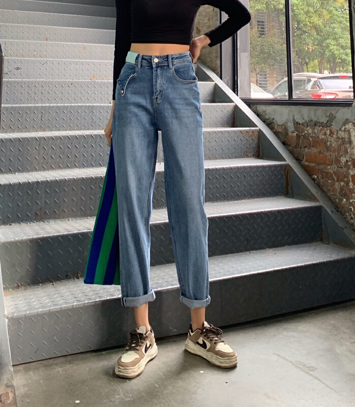 New year in early spring! [1980] Korean style comfortable slim Harlan jeans 65019# zyh