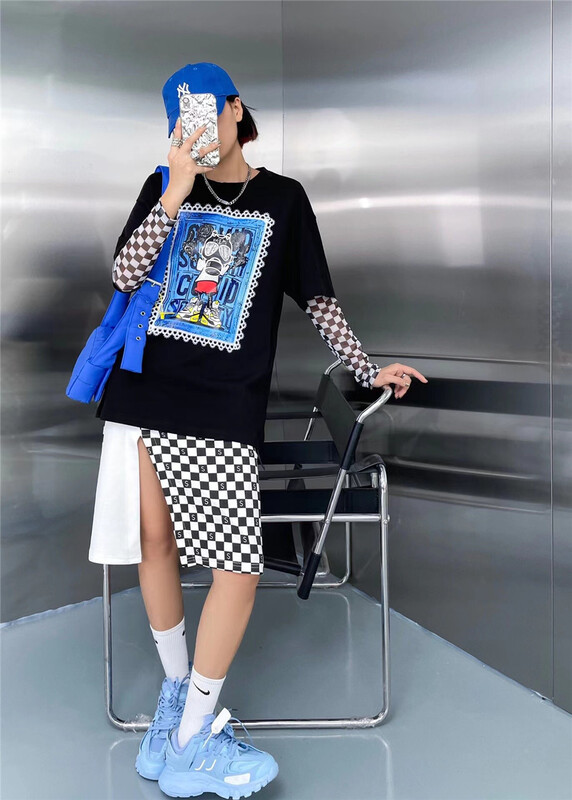 [Eric] cartoon printed loose short sleeve T-shirt 0083# ozq