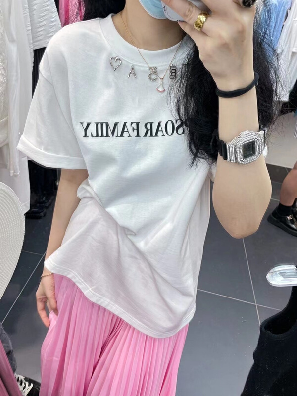 New in early summer! [sk-11] Korean versatile letter printed short sleeve T-shirt 011# XYJ