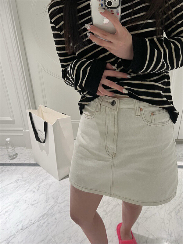 [wgwe] Korean A-line versatile skirt (including lining) 1632# PCZ