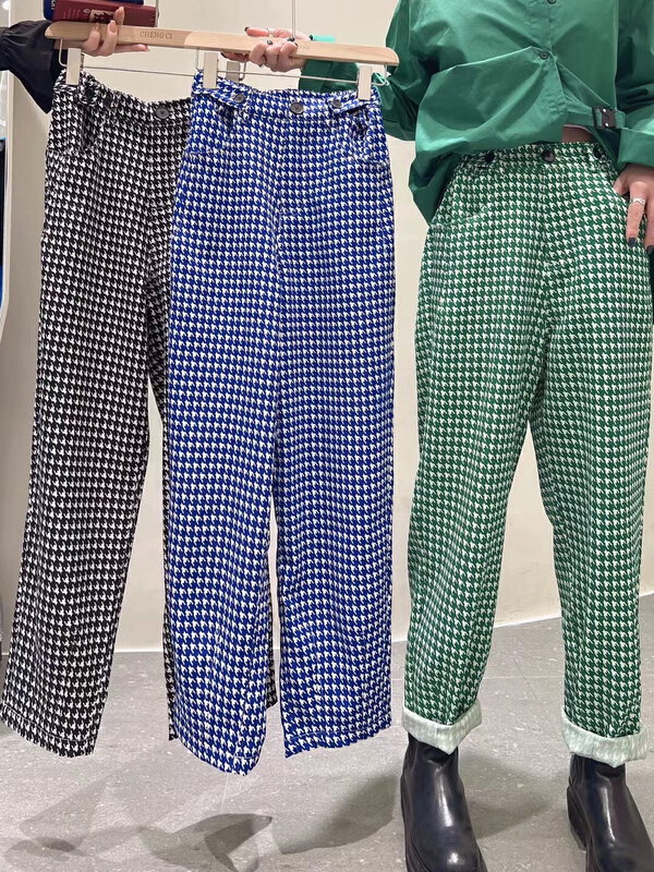 New year in early spring! [o.shazidian] Korean versatile Plaid comfortable casual pants 1363# CSX