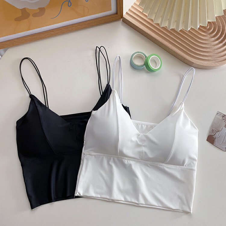 [KD] shoulders with V-neck pure desire for versatile suspenders and beautiful back underwear 105# hjy