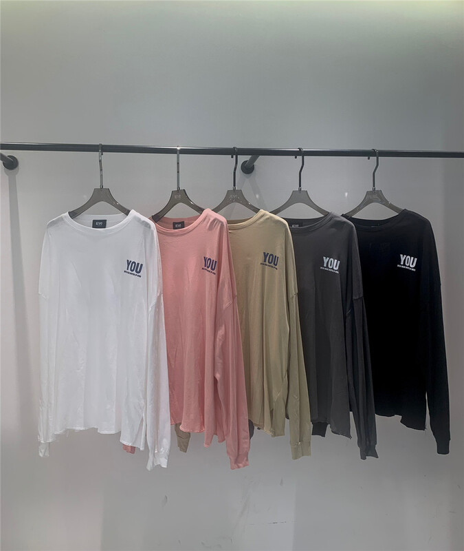 [eveu] letter printed fashion long sleeve T-shirt 1005# LSL