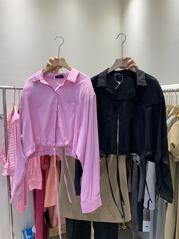 [Yan Zhen] drawstring hooded loose sunscreen shirt 26671# PCZ
