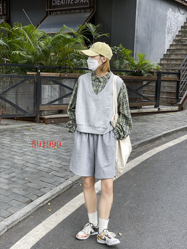 New year in early spring! [fabric] Korean Pullover solid color vest / sling 591999# XYY