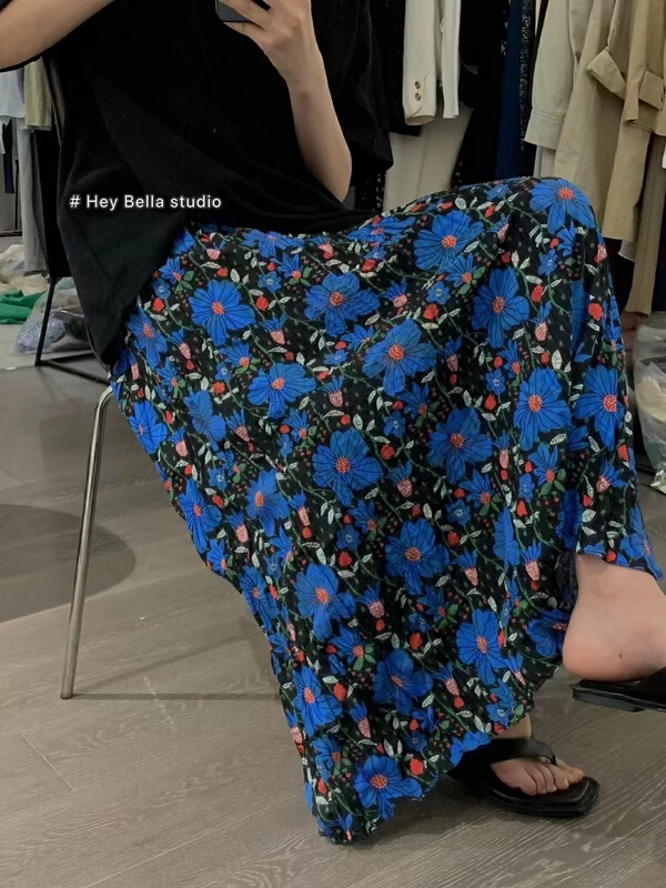 New in early summer! [hey Bella] fashion slim floral skirt b1253# ll