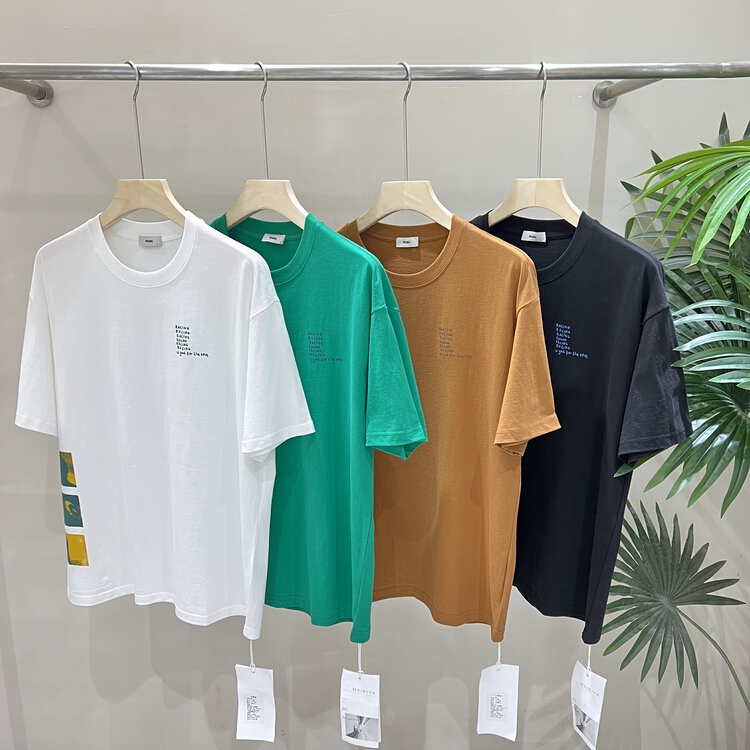 New year in early spring! [maibia] round neck Pullover versatile short sleeve T-shirt tn2856# ZZL