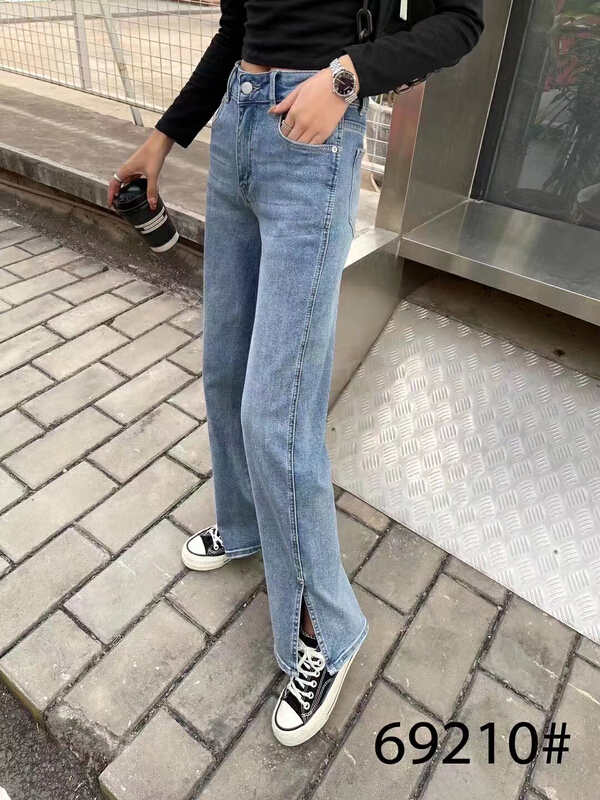 [LSJD] Stretch Wide Leg Straight Jeans 69210# WTT