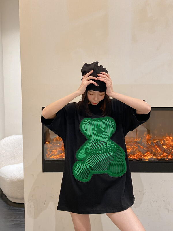 New year in early spring! [tagkita] Korean bear Pullover short sleeve T-shirt 2334# ozq