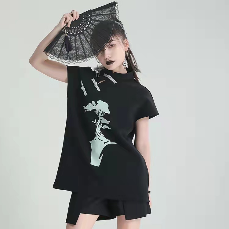 goods in stock! New in early summer! [Z & C] Chinese style coil buckle design personalized blouse 3110# LSW